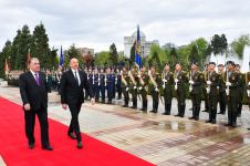 Azərbaycan Prezidenti İlham Əliyevin Düşənbədə rəsmi qarşılanma mərasimi olub (FOTO/VİDEO)