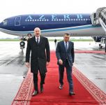 Prezident İlham Əliyev Tacikistana dövlət səfərinə gəlib (FOTO/VİDEO)