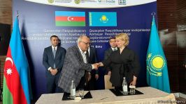 Qazaxıstanla Azərbaycan arasında biznes sazişləri imzalanıb (FOTO)