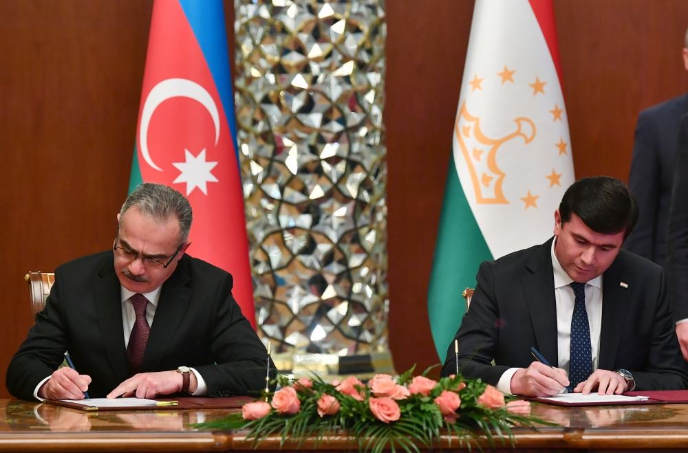 Azərbaycan-Tacikistan sənədləri imzalanıb (FOTO/VİDEO) (YENİLƏNİB)