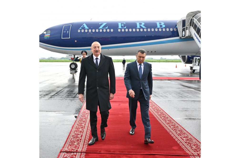 Prezident İlham Əliyev Tacikistana dövlət səfərinə gəlib (FOTO/VİDEO)
