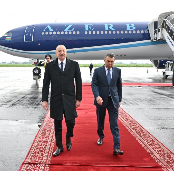 Prezident İlham Əliyev Tacikistana dövlət səfərinə gəlib (FOTO/VİDEO)