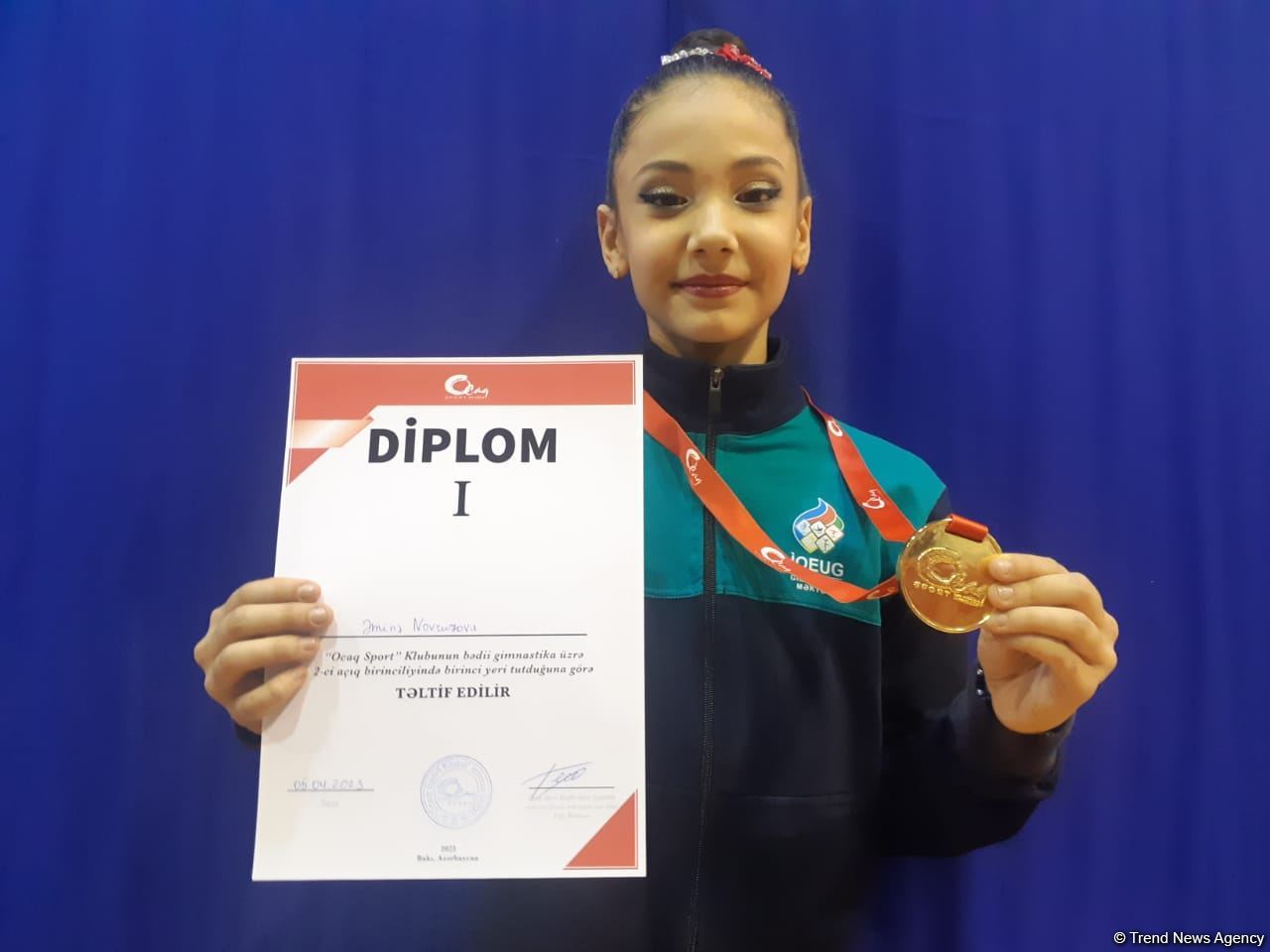 “Ocaq Sport” klubunun bədii gimnastika üzrə birinciliyindəki uğurumda məşqçimin əməyi böyükdür - Yarışın qalibi