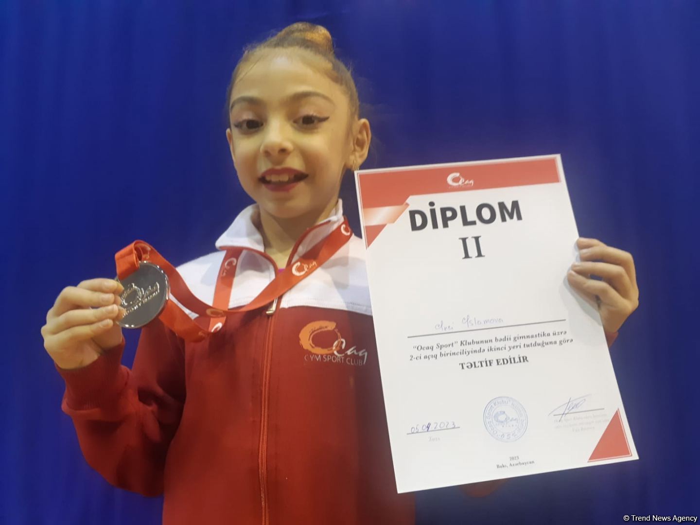 “Ocaq Sport” klubunun bədii gimnastika üzrə 2-ci açıq birinciliyi çox gözəl təşkil olunub - Yarış mükafatçısı