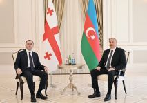 Prezident İlham Əliyevin Gürcüstanın Baş naziri ilə təkbətək görüşü olub (FOTO/VİDEO) (YENİLƏNİB)