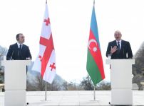 Prezident İlham Əliyev və Gürcüstanın Baş naziri İraklı Qaribaşvili mətbuata bəyanatlarla çıxış ediblər (FOTO/VİDEO) (YENİLƏNİB)
