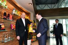 Prezident İlham Əliyev və Baş nazir İrakli Qaribaşvili Qəbələ Qida Şəhərciyində olublar (FOTO/VİDEO)