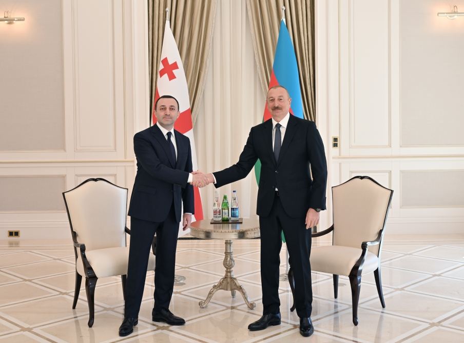 Prezident İlham Əliyevin Gürcüstanın Baş naziri ilə təkbətək görüşü olub (FOTO/VİDEO) (YENİLƏNİB)