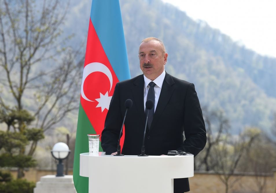 Prezident İlham Əliyev və Gürcüstanın Baş naziri İraklı Qaribaşvili mətbuata bəyanatlarla çıxış ediblər (FOTO/VİDEO) (YENİLƏNİB)