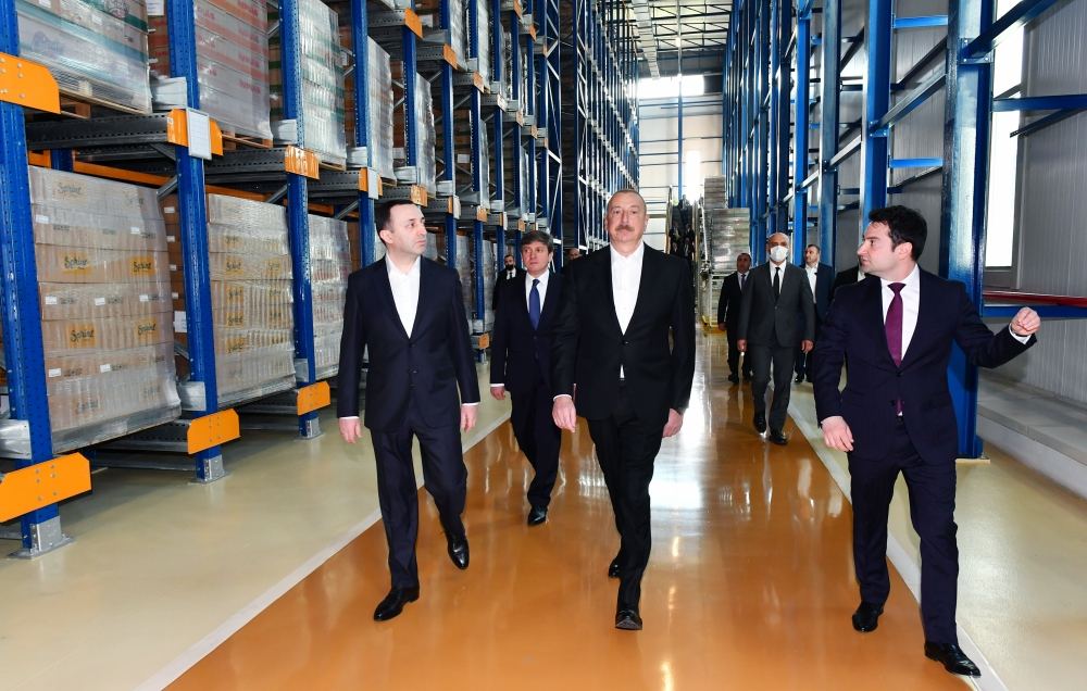 Prezident İlham Əliyev və Baş nazir İrakli Qaribaşvili Qəbələ Qida Şəhərciyində olublar (FOTO/VİDEO)