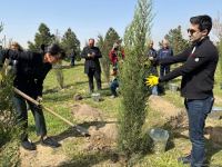 Ulu öndər Heydər Əliyevin 100 illiyinə həsr olunmuş ağacəkmə aksiyası keçirilib (FOTO)