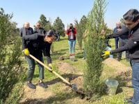 Ulu öndər Heydər Əliyevin 100 illiyinə həsr olunmuş ağacəkmə aksiyası keçirilib (FOTO)