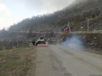 Sülhməramlılara aid 10 avtomobil Laçın yolundan maneəsiz keçib (FOTO)