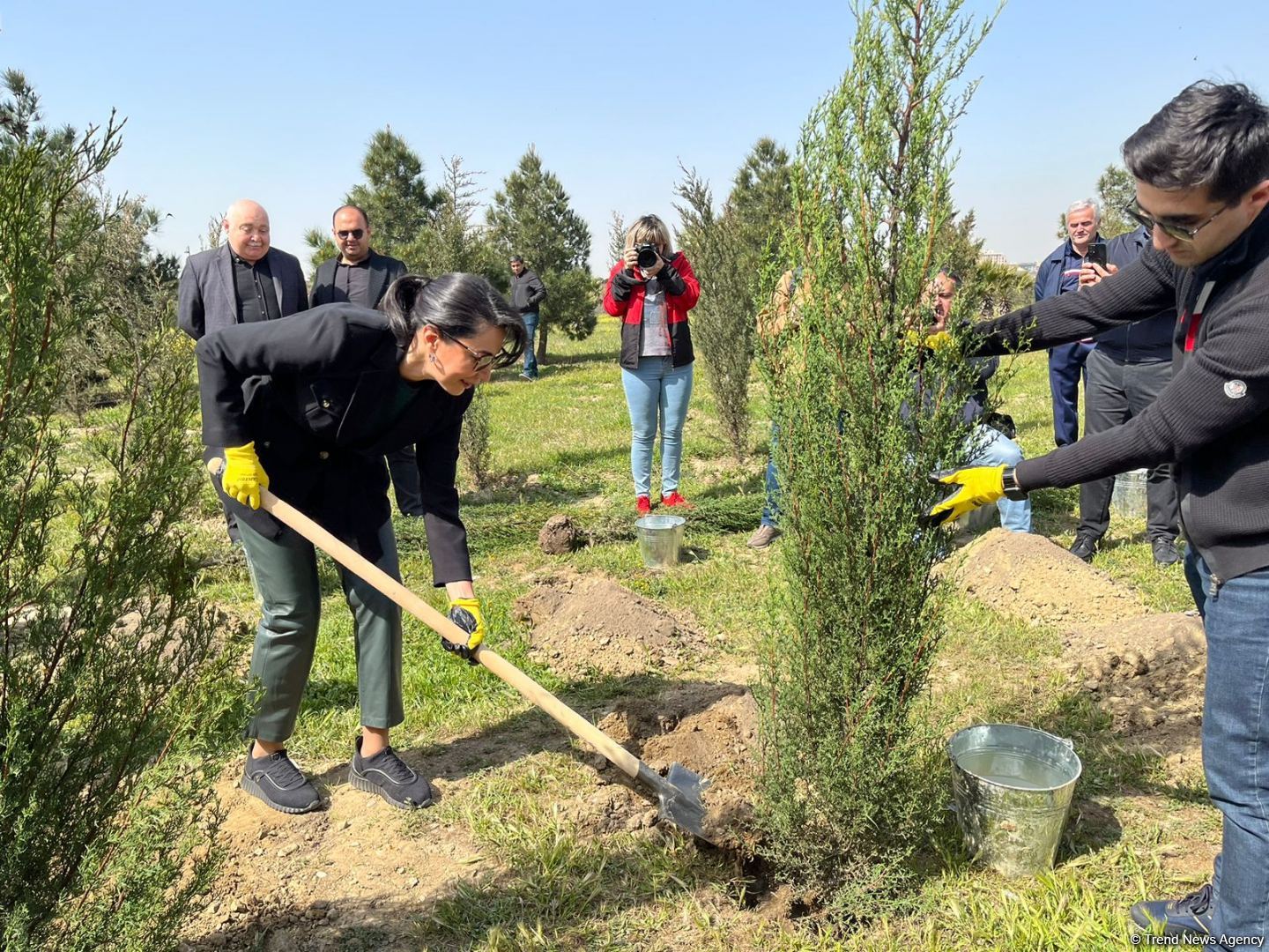 Ulu öndər Heydər Əliyevin 100 illiyinə həsr olunmuş ağacəkmə aksiyası keçirilib (FOTO)