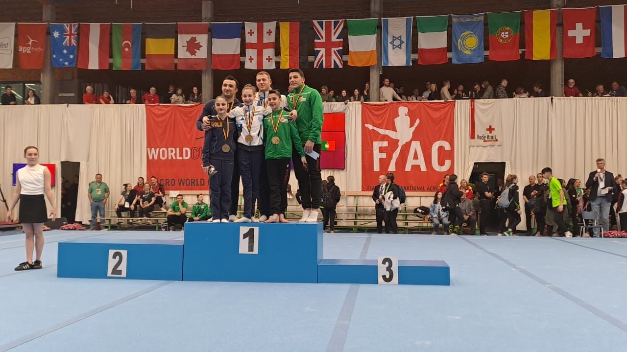 Azərbaycan gimnastları Belçikada keçirilən yarışlarda qızıl və gümüş medal qazanlıblar (FOTO)
