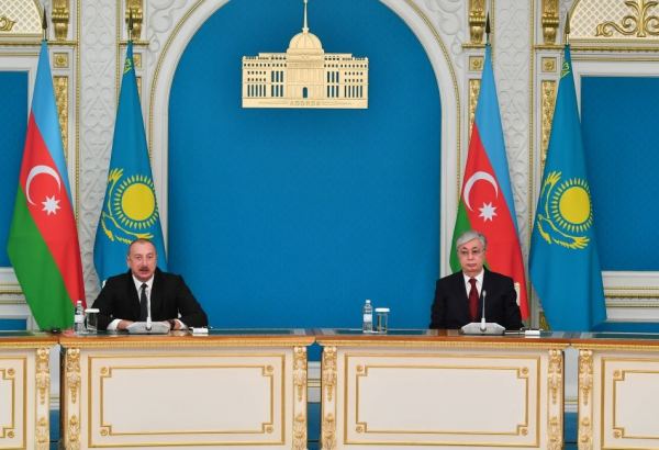 Azərbaycan və Qazaxıstan yol xəritəsi üzrə regionun maraqlarına uyğun olaraq irəliləyirlər - Prezident İlham Əliyevin Astana səfərinin yekunları