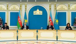 Azərbaycan-Qazaxıstan sənədləri imzalanıb (FOTO/VİDEO) (YENİLƏNİB)