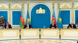 Azərbaycan-Qazaxıstan sənədləri imzalanıb (FOTO/VİDEO) (YENİLƏNİB)