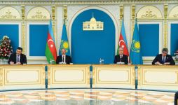 Azərbaycan-Qazaxıstan sənədləri imzalanıb (FOTO/VİDEO) (YENİLƏNİB)