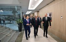Azərbaycan və Qazaxıstan prezidentləri Astana Beynəlxalq Maliyyə Mərkəzində olublar (FOTO)