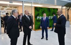Azərbaycan və Qazaxıstan prezidentləri Astana Beynəlxalq Maliyyə Mərkəzində olublar (FOTO)