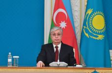 Azərbaycan və Qazaxıstan prezidentləri mətbuata bəyanatlarla çıxış ediblər (FOTO/VİDEO) (YENİLƏNİB)