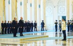 Prezident İlham Əliyevin Astanada rəsmi qarşılanma mərasimi olub (FOTO/VİDEO) (YENİLƏNİB)
