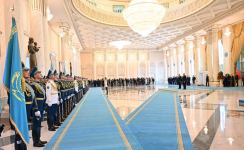 Prezident İlham Əliyevin Astanada rəsmi qarşılanma mərasimi olub (FOTO/VİDEO) (YENİLƏNİB)