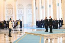 Prezident İlham Əliyevin Astanada rəsmi qarşılanma mərasimi olub (FOTO/VİDEO) (YENİLƏNİB)