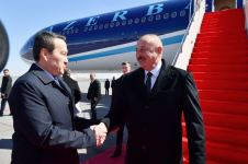 Prezident İlham Əliyev Qazaxıstana rəsmi səfərə gəlib (FOTO/VİDEO)