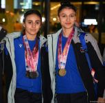 Azərbaycan gimnastları Fransadan medallarla qayıdıblar (FOTO)