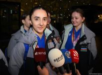 Azərbaycan gimnastları Fransadan medallarla qayıdıblar (FOTO)