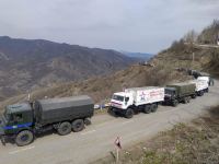 Sülhməramlılara aid 32  avtomobil Laçın yolundan maneəsiz keçib (FOTO)