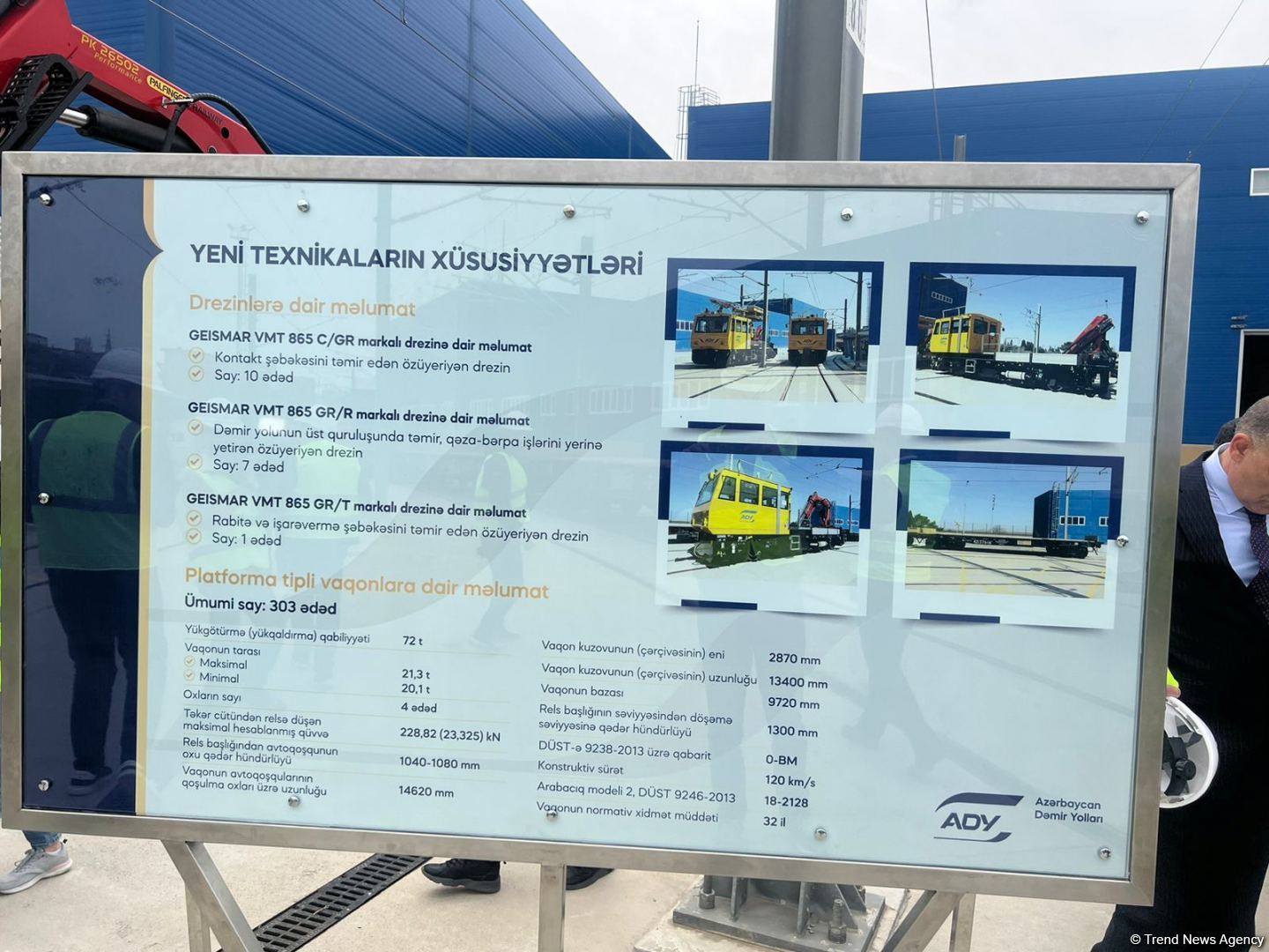 Azərbaycan Dəmir Yolları tanzit daşınmalarının həcmini artırmaq üçün yeni nəsil texnikalar gətirib (FOTO)