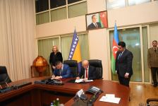 Azərbaycanla Bosniya və Herseqovina arasında təbii fəlakətlərdən mühafizə sahəsində saziş imzalanıb (FOTO)
