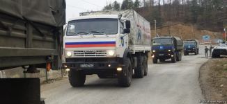 Sülhməramlılara aid 9 avtomobil Laçın yolundan maneəsiz keçib (FOTO)