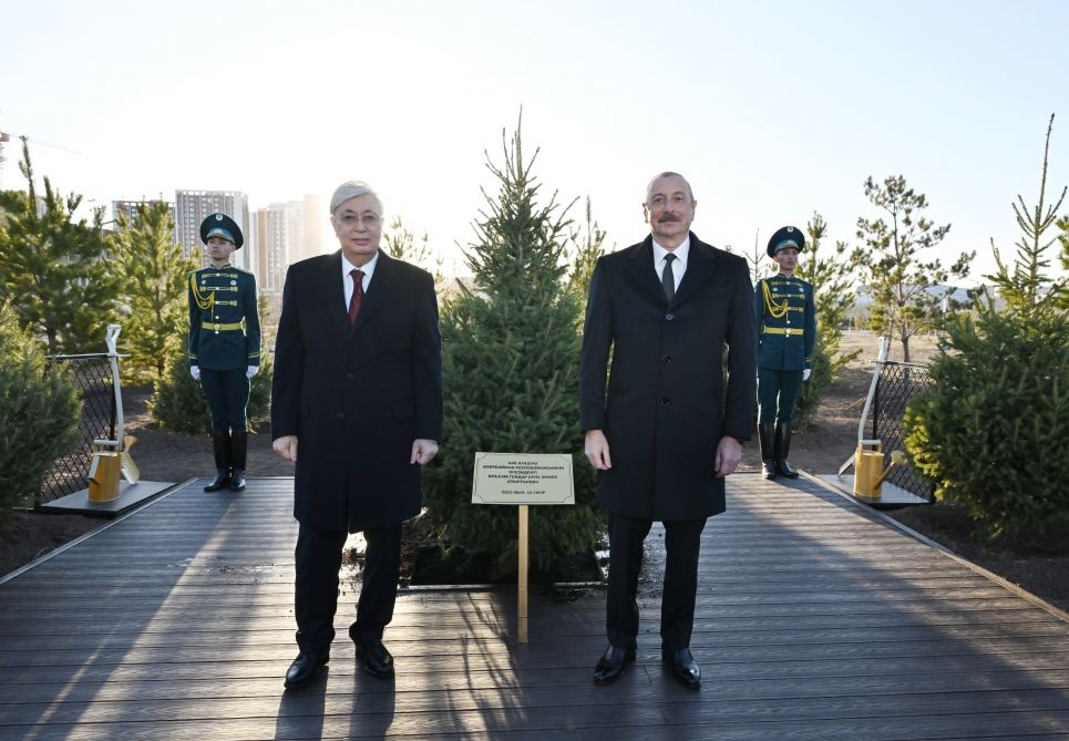 Prezidenti İlham Əliyev Astanada Heydər Əliyev küçəsinin açılışında iştirak edib (FOTO) (YENİLƏNİB)