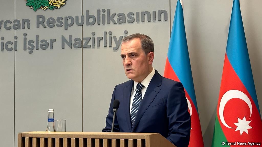 Ceyhun Bayramov və ATƏT-in fəaliyyətdə olan sədrinin mətbuat konfransı keçirilib (FOTO/VİDEO)