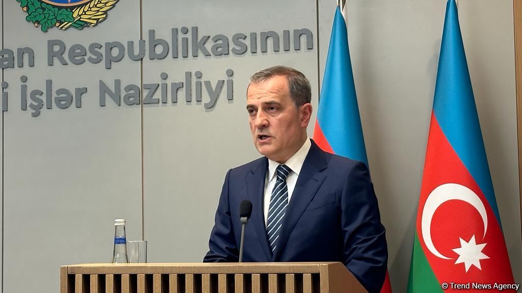 Ceyhun Bayramov və ATƏT-in fəaliyyətdə olan sədrinin mətbuat konfransı keçirilib (FOTO/VİDEO)