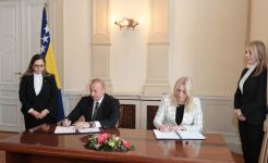 Azərbaycan Respublikası ilə Bosniya və Herseqovina arasında strateji tərəfdaşlıq haqqında Bəyannamə imzalanıb (FOTO/VİDEO)