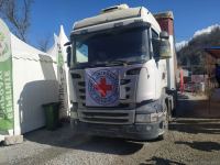 BQXK-ya məxsus avtomobillər Laçın yolundan keçib (FOTO)