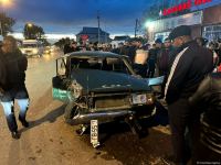 Bərdədə zəncirvari qəza baş verib, xəsarət alanlar var (FOTO)