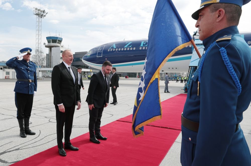 Prezident İlham Əliyev Bosniya və Herseqovinaya rəsmi səfərə gəlib (FOTO/VİDEO)