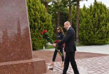 Prezident İlham Əliyev və Birinci xanım Mehriban Əliyeva Salyan rayonuna səfər ediblər (FOTO/VİDEO)