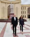 Prezident İlham Əliyev və Birinci xanım Mehriban Əliyeva Salyan rayonuna səfər ediblər (FOTO/VİDEO)