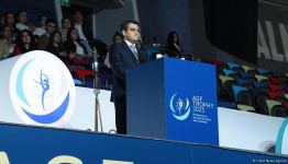 Bakıda bədii gimnastika üzrə FIG Dünya Kubokunun açılışı olub (FOTO)