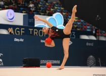 Bədii gimnastika üzrə FIG Dünya Kubokunun ilk gününün maraqlı anları (FOTO)