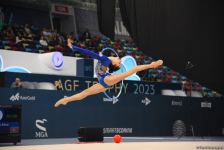 Bədii gimnastika üzrə FIG Dünya Kubokunun ilk gününün maraqlı anları (FOTO)