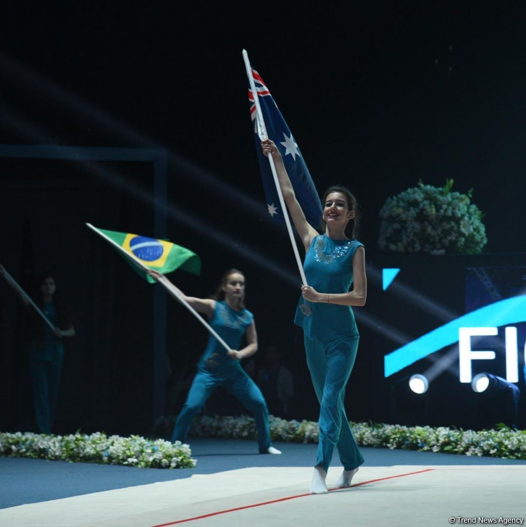 Bakıda bədii gimnastika üzrə FIG Dünya Kubokunun açılışı olub (FOTO)