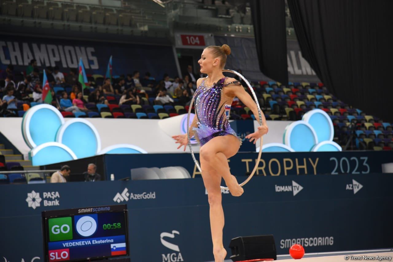 Bakıda bədii gimnastika üzrə FIG Dünya kuboku yarışlarının birinci gününə start verilib (FOTO)